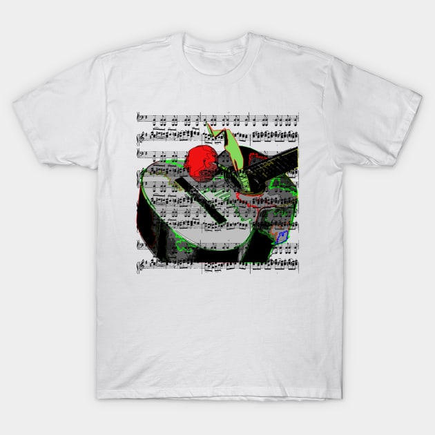 Guitar music T-Shirt by robelf